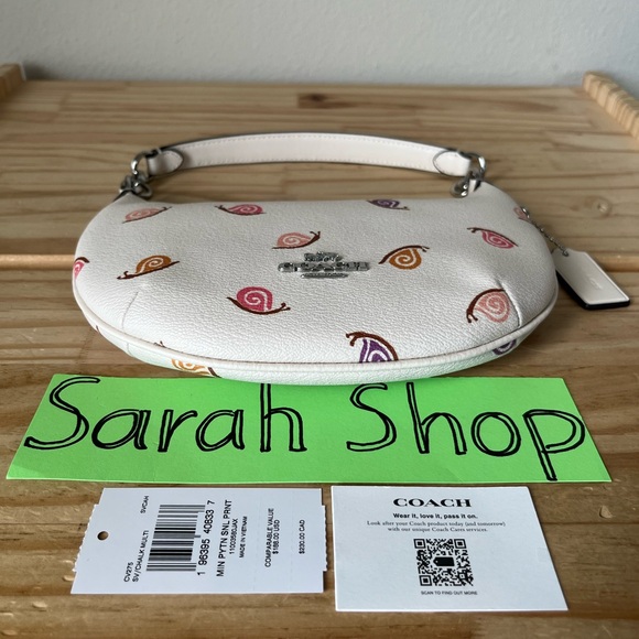 ✅Coach Mini Payton Hobo With Snail Print - Picture 6 of 13